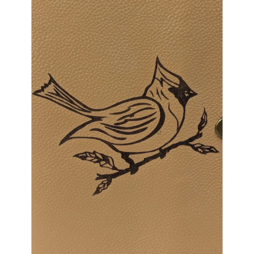 Leather‎ Journal/Diary Cardinal Embroidered 200 Pg